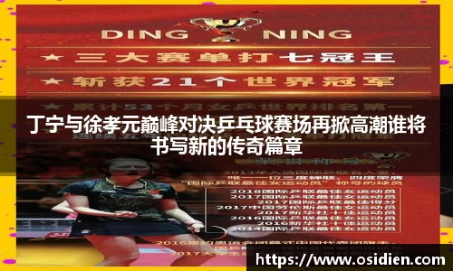 丁宁与徐孝元巅峰对决乒乓球赛场再掀高潮谁将书写新的传奇篇章